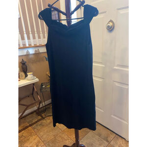 BCBG MAXAZRIA sweater dress with ruching at the neck size XL